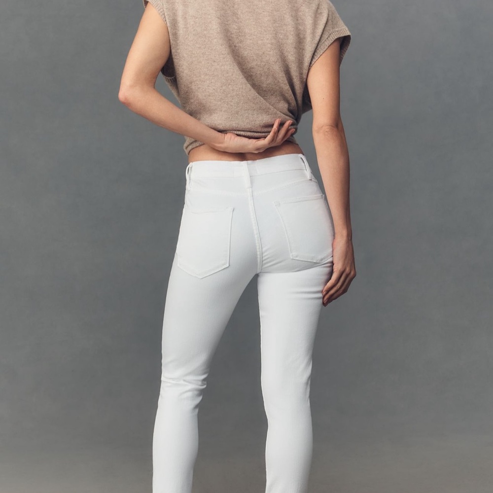 Anthropologie Level 99 White Skinny Jeans - Picture 2 of 9